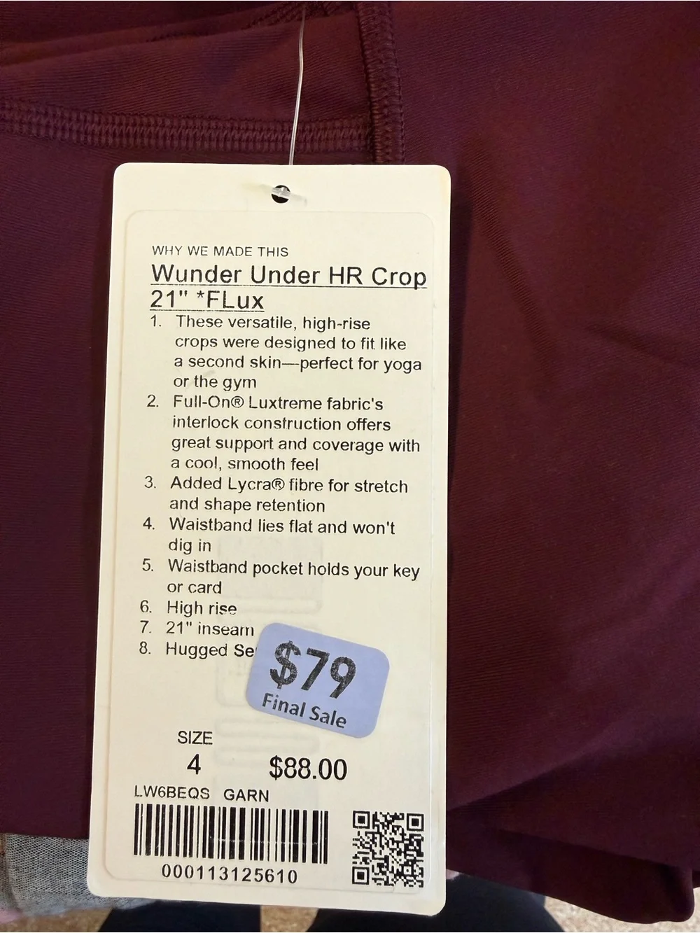 lululemon athletica brand new